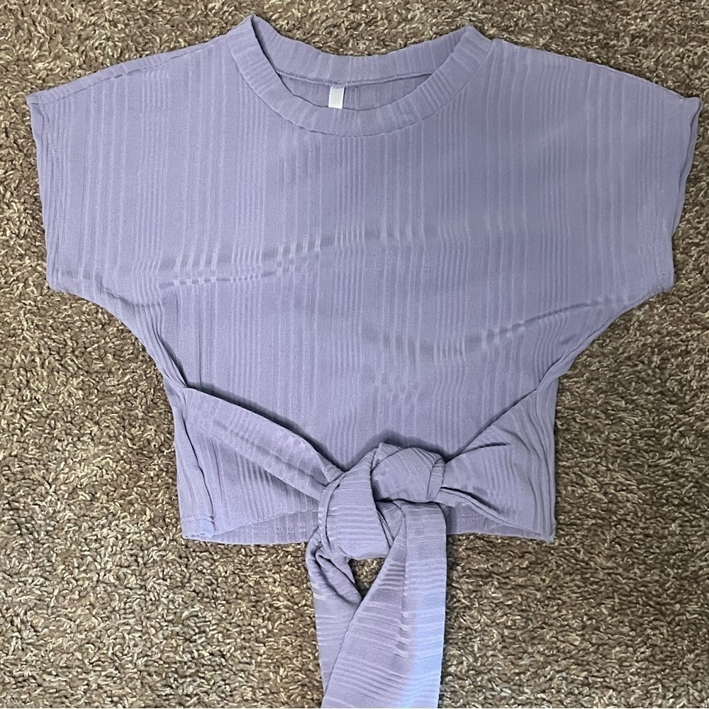Ribbed Crop Top and Pant Set - Picture 5 of 6